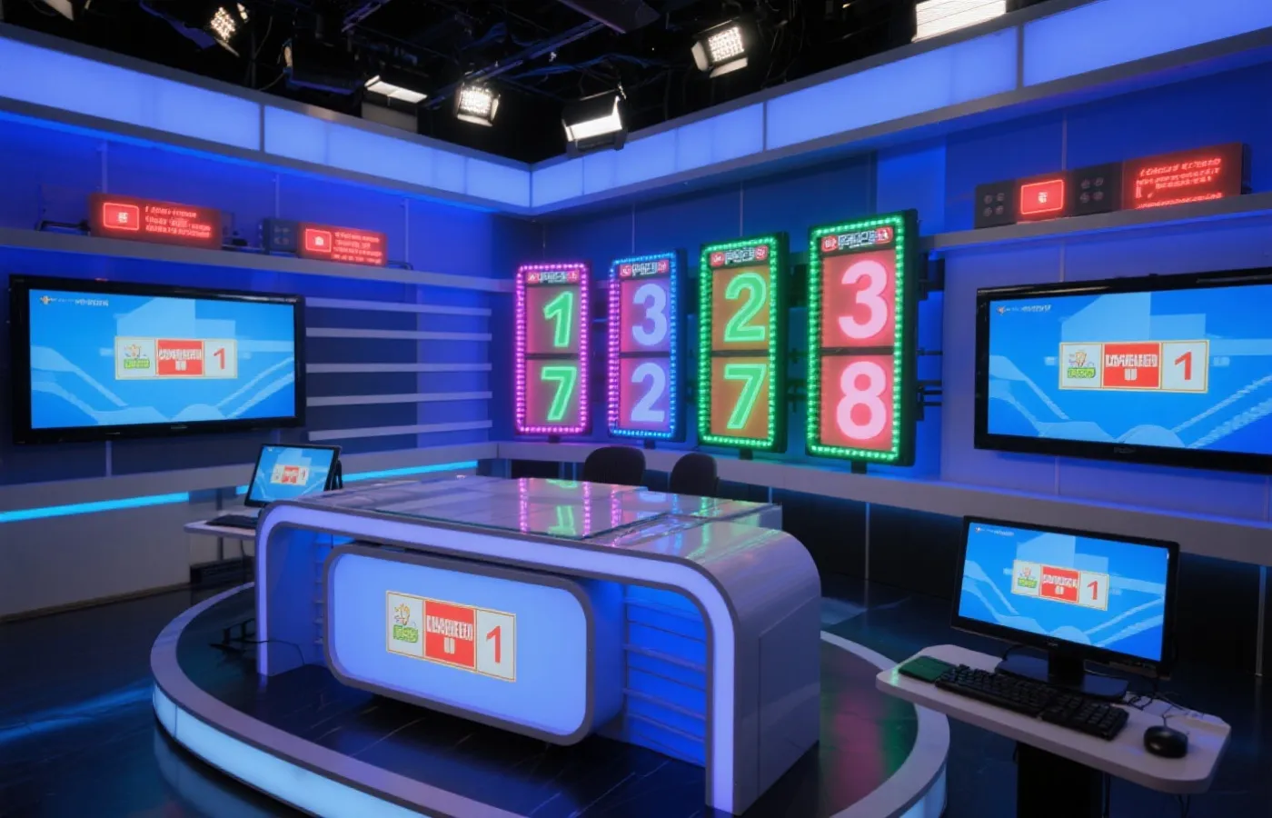 開獎直播畫面示意圖