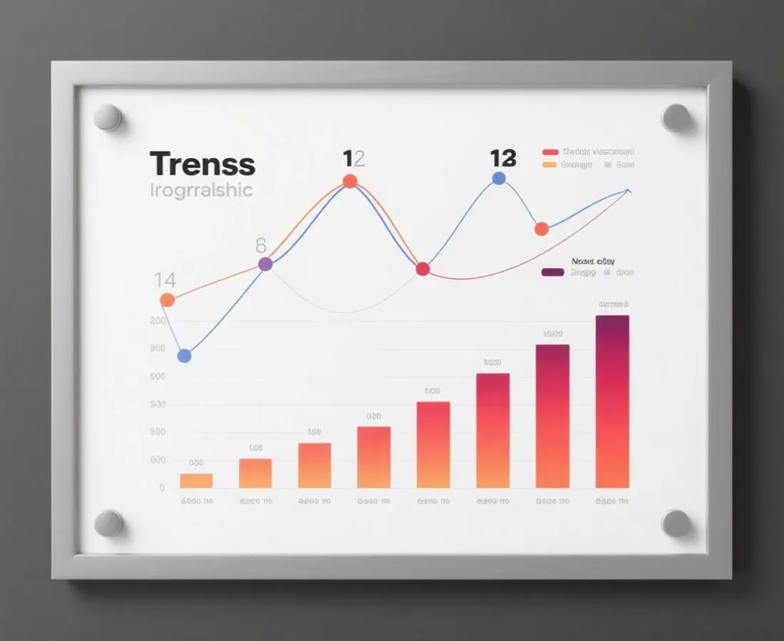 歷史數據與熱冷號視覺分析示意