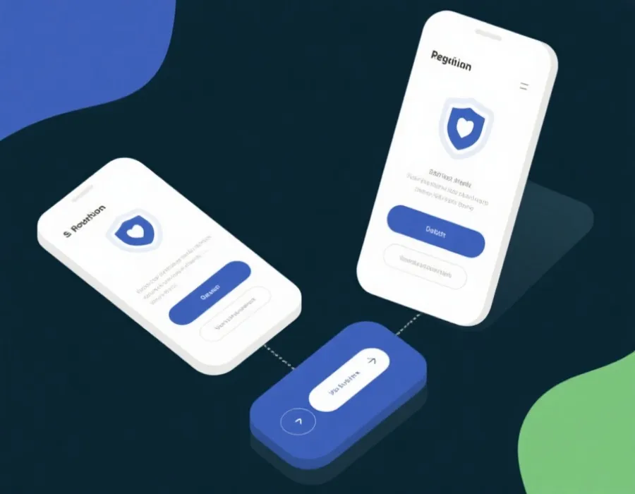 行動裝置註冊流程示意圖